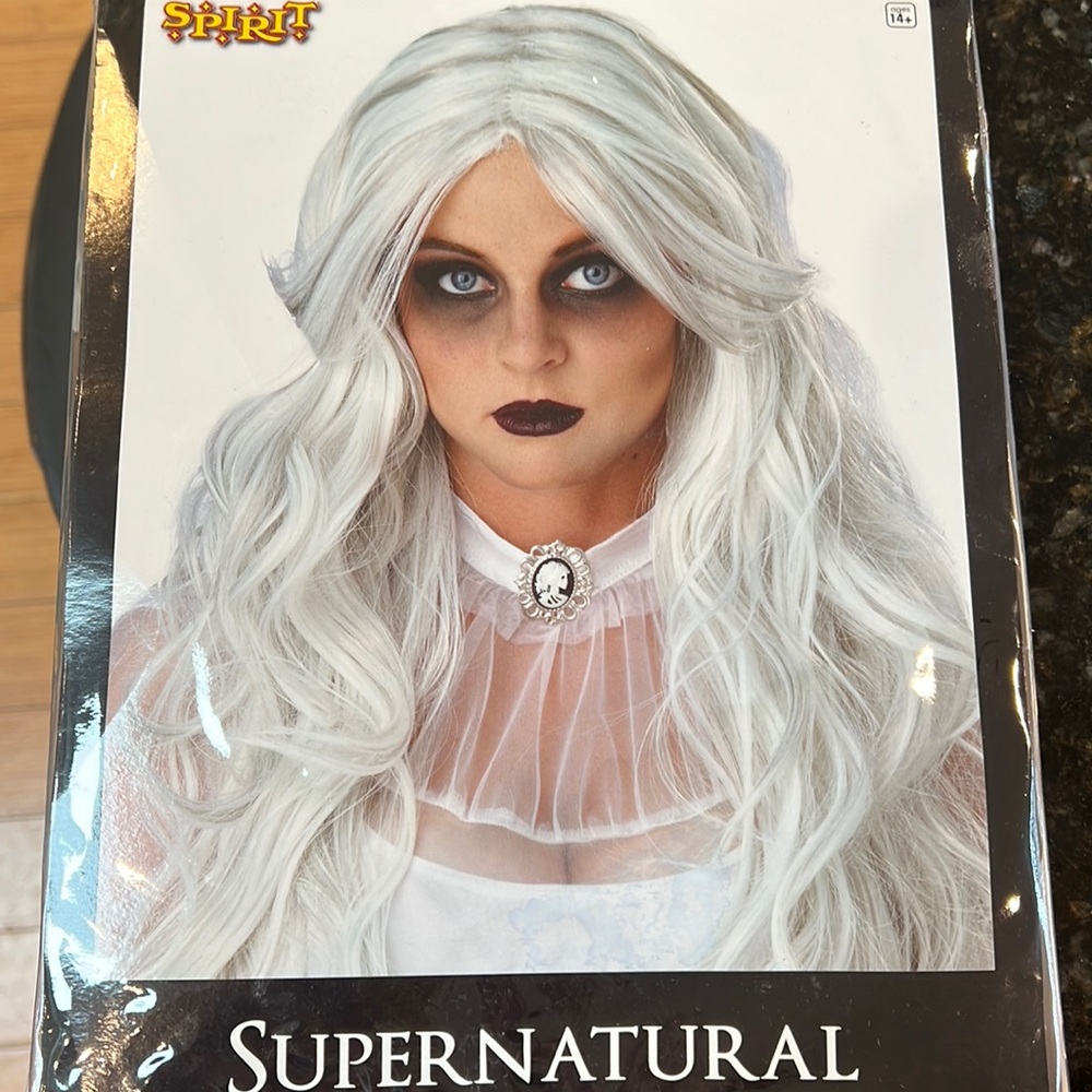 Long White “Supernatural” Halloween Wig